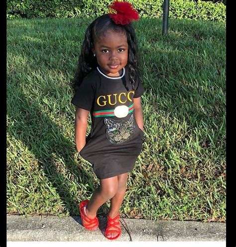Little Girls Gucci Dress ️ ️ ️ Black Baby Girls Cute Little Girls