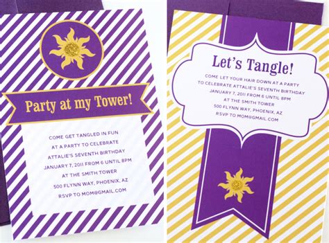 Maybe you would like to learn more about one of these? Easy Tangled Party Invites - Paging Supermom
