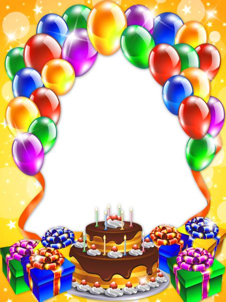 Happy Birthday Transparent PNG Frame | Happy birthday frame, Free birthday stuff, Birthday frames