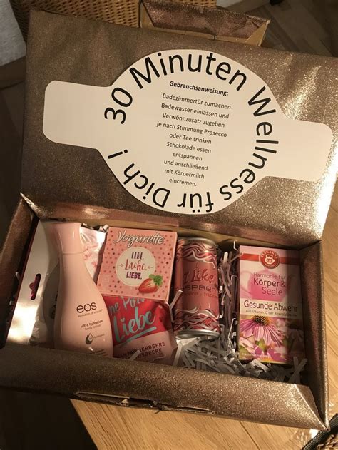 Some time ago, one of my customers orders three of these „30 minutes wellness to go bags as a gift for good friends. Geschenk für Mädels - 30 Minuten Wellness #Geschenk # ...