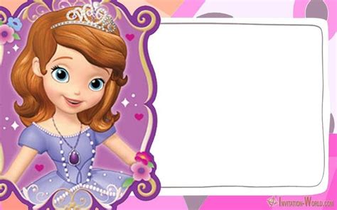 That way, you can make the birthday invitation of your beloved daughter really special. Sofia the First Free Online Invitation Templates | Invitation World