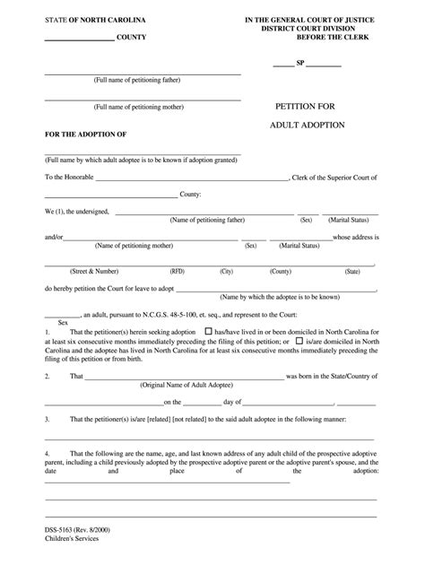 Printable Blank Pet Adoption Forms