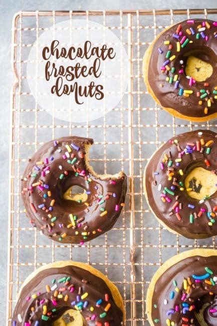 Chocolate Frosted Donuts Easy To Make And So Fun Baking A Moment