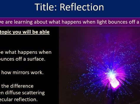 Reflection Year 7 Ks3 Teaching Resources