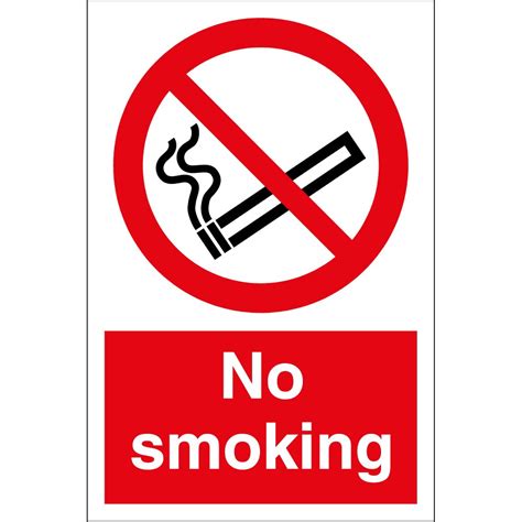 The sign can be used as a general health awareness sign or to help prevent smoking near flammable liquids and materials, and is designed to be very noticeable, durable. No Smoking Signs - from Key Signs UK