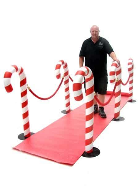 Candy Cane Walkway Eph Creative Event Prop Hire