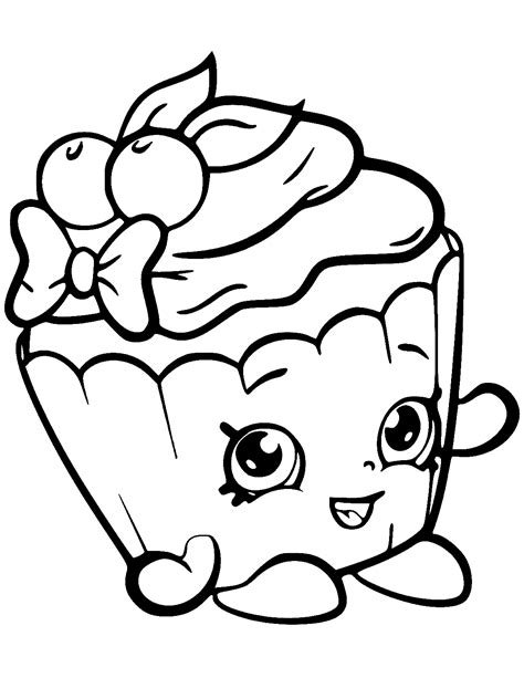 Printable Shopkins Coloring Pages Cute Little Toys Print Color Craft