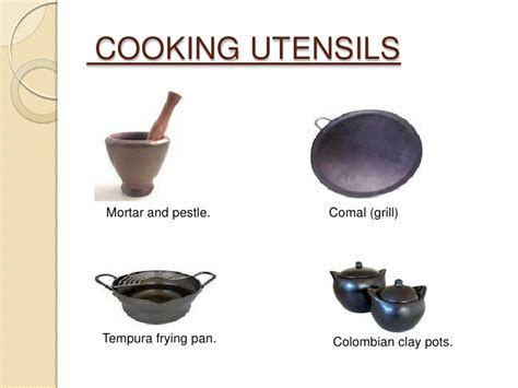 cooking around comal utensils