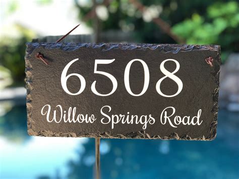 Home Address Sign Personalized House Number Plaque Address | Etsy
