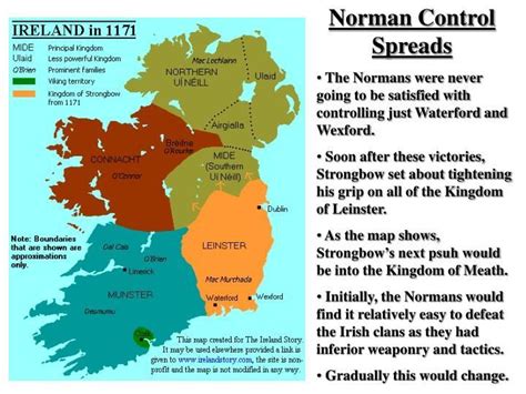 The Normans In Ireland Ireland Ireland Map Powerpoint Presentation