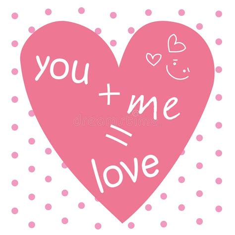 You And Me Still Love Inscription In The Heart Stock Vector Illustration Of Inscription