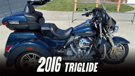 Sold 2016 Harley Davidson Flhtcutg Tri Glide Ultra Cosmic Blue