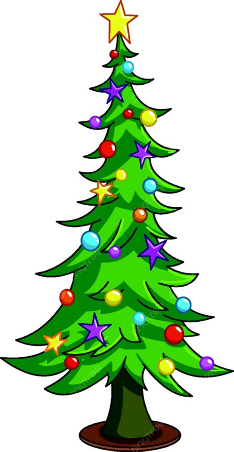 Christmas Tree Star Vector Design Images Cartoon Christmas Tree Star
