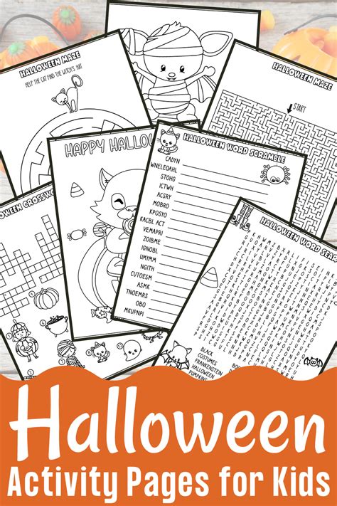 Free Printable Halloween Activity Pages For Kids Of All Ages