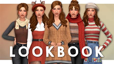 Fall Lookbook Maxis Match 🍂 Sims 4 Create A Sim Full Cc List