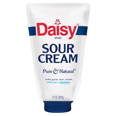 Daisy Pure And Natural Squeeze Sour Cream Regular 14 Ounces