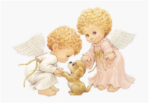 Puppy Clipart Angel Angelic Babies Angel Free Transparent Clipart