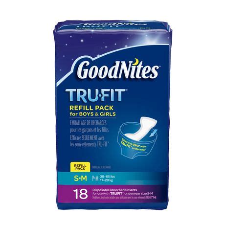 Goodnites Tru Fit Real Underwear Disposable Absorbent Inserts Refill