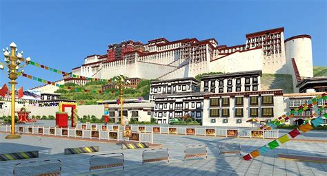 Potala Palace Lhasa Tibet Tibetan 3d Cgtrader