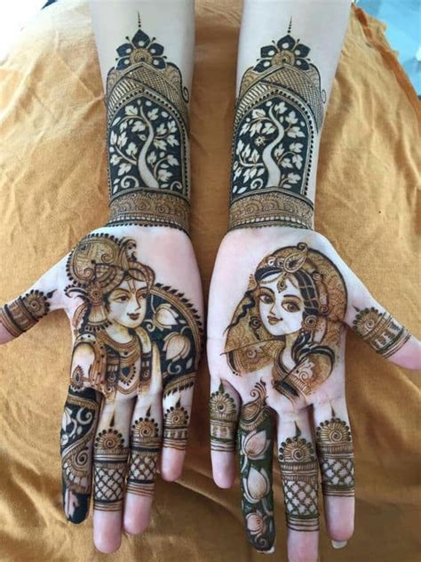 10 Radha Krishna Mehndi Design To Fall In Love With Lets Get Dressed