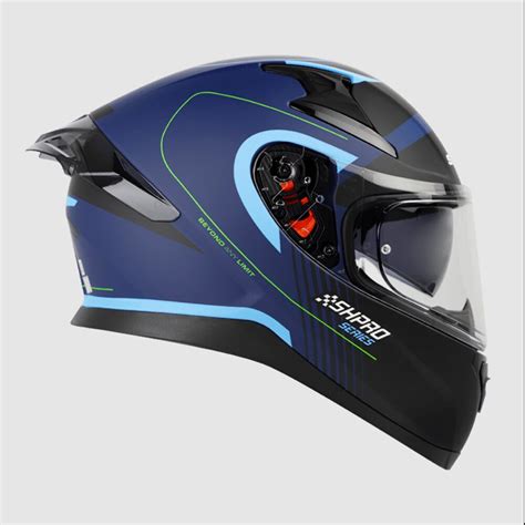 Casco Integral Shaft Pro 612 Dv Go A Azul Oscuro Moto Lujos Mellos