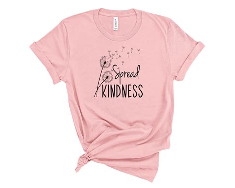 Spread Kindness T Shirt Be Kind T Shirt Kindness Rainbow Etsy Uk
