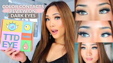 Ttdeye Color Contacts Unboxing And Try On Review 10 Off Discount Code