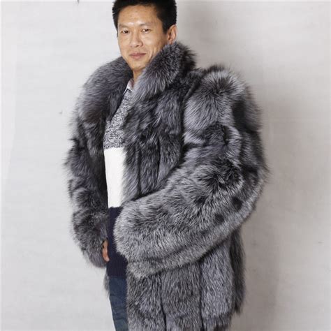 China Supplier Men Fox Fur Coat Winter Real Silver Fox Fur Coat Buy