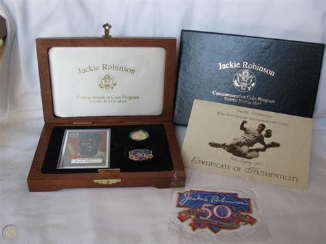 1997 Jackie Robinson 50th Anniversary Commemorative Gold Coin Legacy