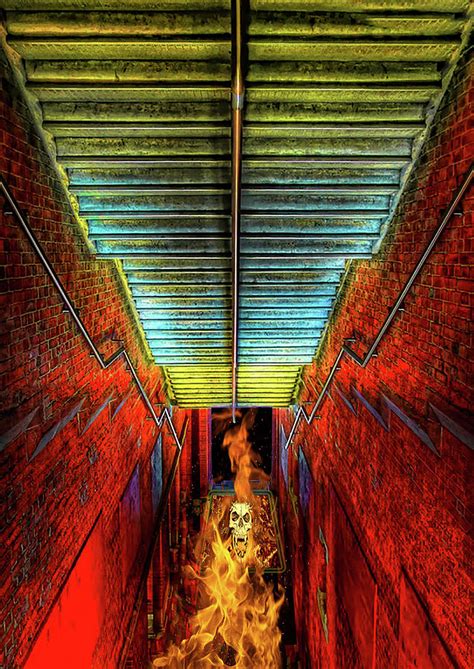 Staircase Into Hell Painting By Elaine Plesser