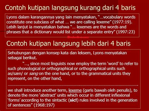 Contoh Kutipan Tidak Langsung Lebih Dari 4 Baris – Berbagai Contoh