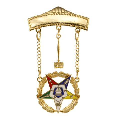 Order Of The Eastern Star Oes Past Matron 2 Inch Tall Jewel With Safety