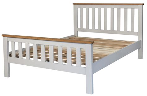 Sweet Dreams Cooper Classic King Size 150cm 5ft Oak And Grey Solid Wood
