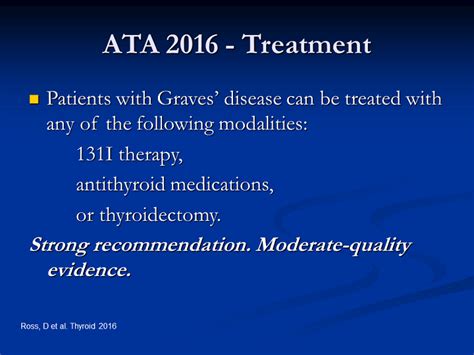 Ata 2016 Treatment Thyrotoxicosis Guideline Update And Clinical
