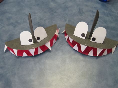 Paper Plate Shark Craft Classroom Crafts Crafts Crafts For Kids