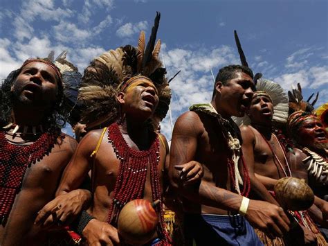 Brazil's indigenous people stage protest against loss of rights and ...