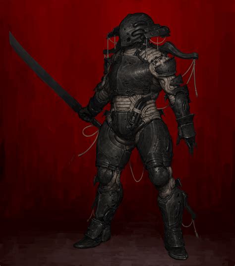 Artstation Black Armor Swordsman Ariel Perez Black Armor Armor