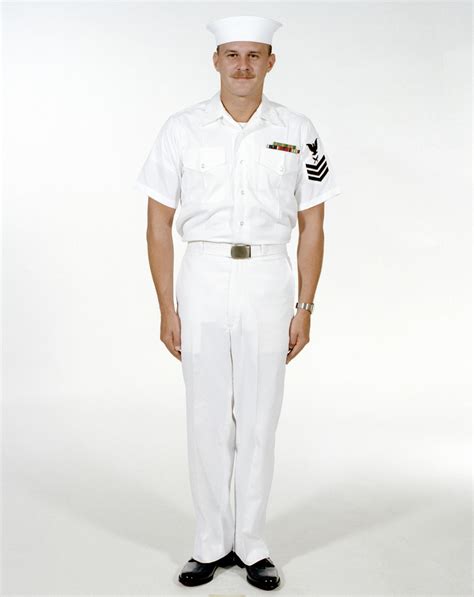 Uniform Summer White Navy Enlisted Men Ranks E 1 Through E 6