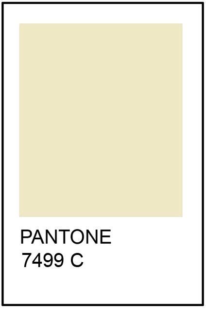 Pantone Cream Paint Card There You Go Thats The One Youve Been