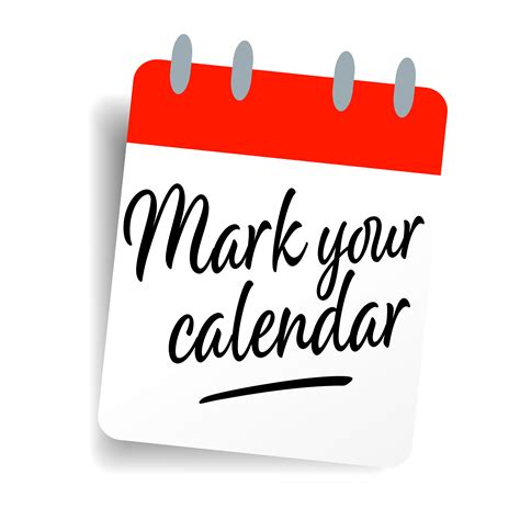 Mark Your Calendar Clip Art Customize And Print