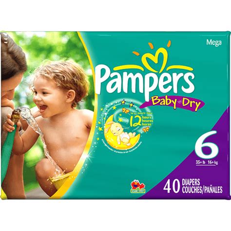 Pampers Baby Dry Size 6 Diapers 40 Ct Pack Shop Hays
