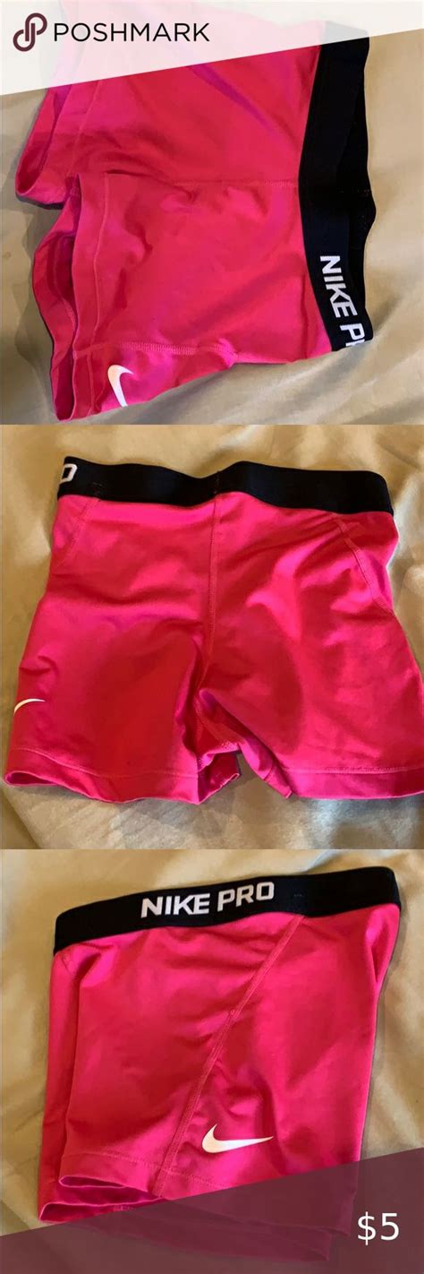 Nike Pro Pink Spandex Nike Pros Gym Shorts Womens Nike