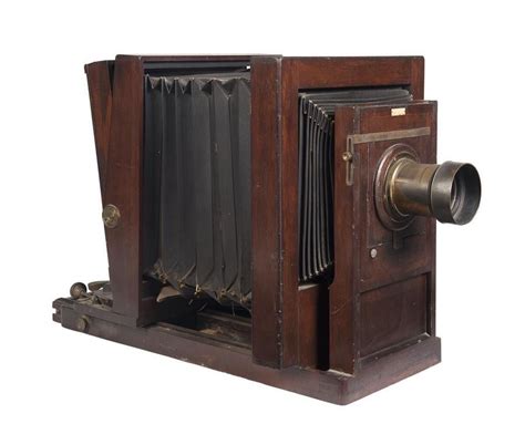 Late 19th Century Timber Studio Camera With Dallmeyer Lens