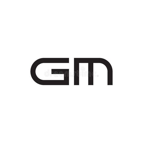 Gm Initial Letter Vector Logo Icon Stock Vector Illustration Of