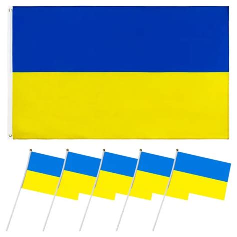 15pcs Ukraine Flag Ukrainian Flags Ukrainian National Europe European