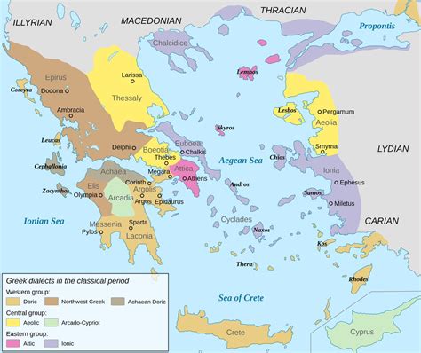 1 The Ancient Greeks Were Distinguished According To The Dialect They