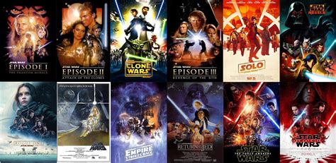Star Wars Movie Poster Collage