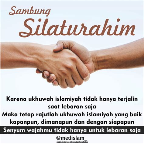 Tidak kurang juga yang lansung tidak kenal jiran dan tidak pernah bertegur sapa … ini pun salah. Menyambung Silaturahim tidak hanya Lebaran