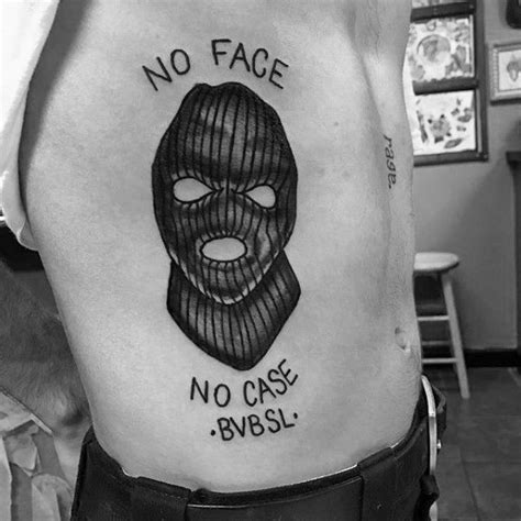 30 Ski Mask Tattoo Designs Für Männer Masked Ink Ideen Mann Stil
