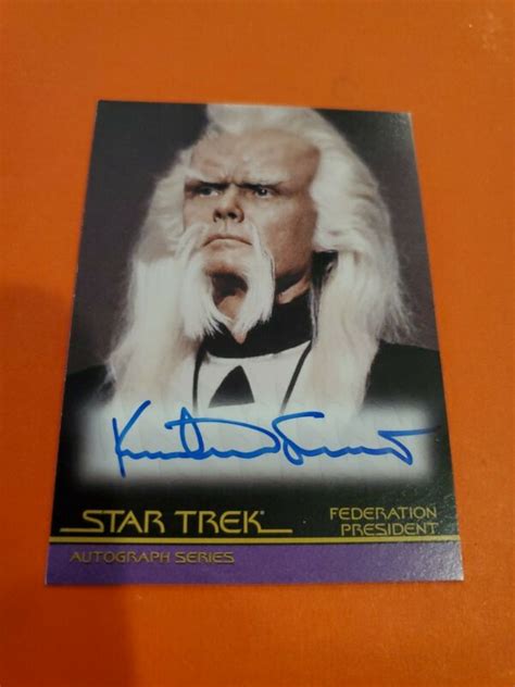 Beyond and the planned series set to be released in the next couple years. Star Trek Quotable Movies Autograph Card A56 Kurtwood Smith As Fed. President -- Antique Price ...